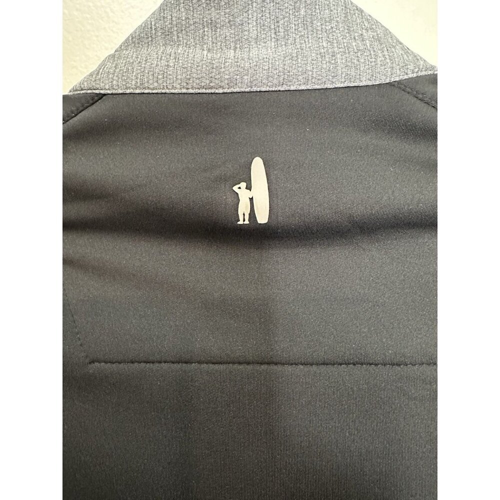 Johnnie-O STINGER Jacket Mens Size Large Gray Black Full Zip Thermotech Sleeves - Picture 8 of 9